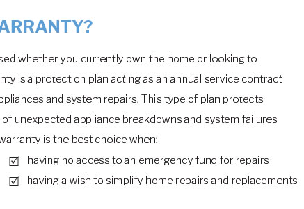 home maintenance insurance cover